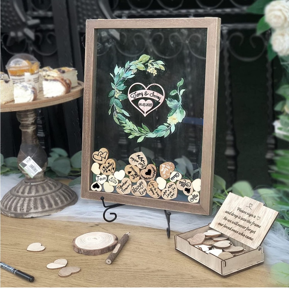 SOLD - Transparent Wedding Guest Book Alternative